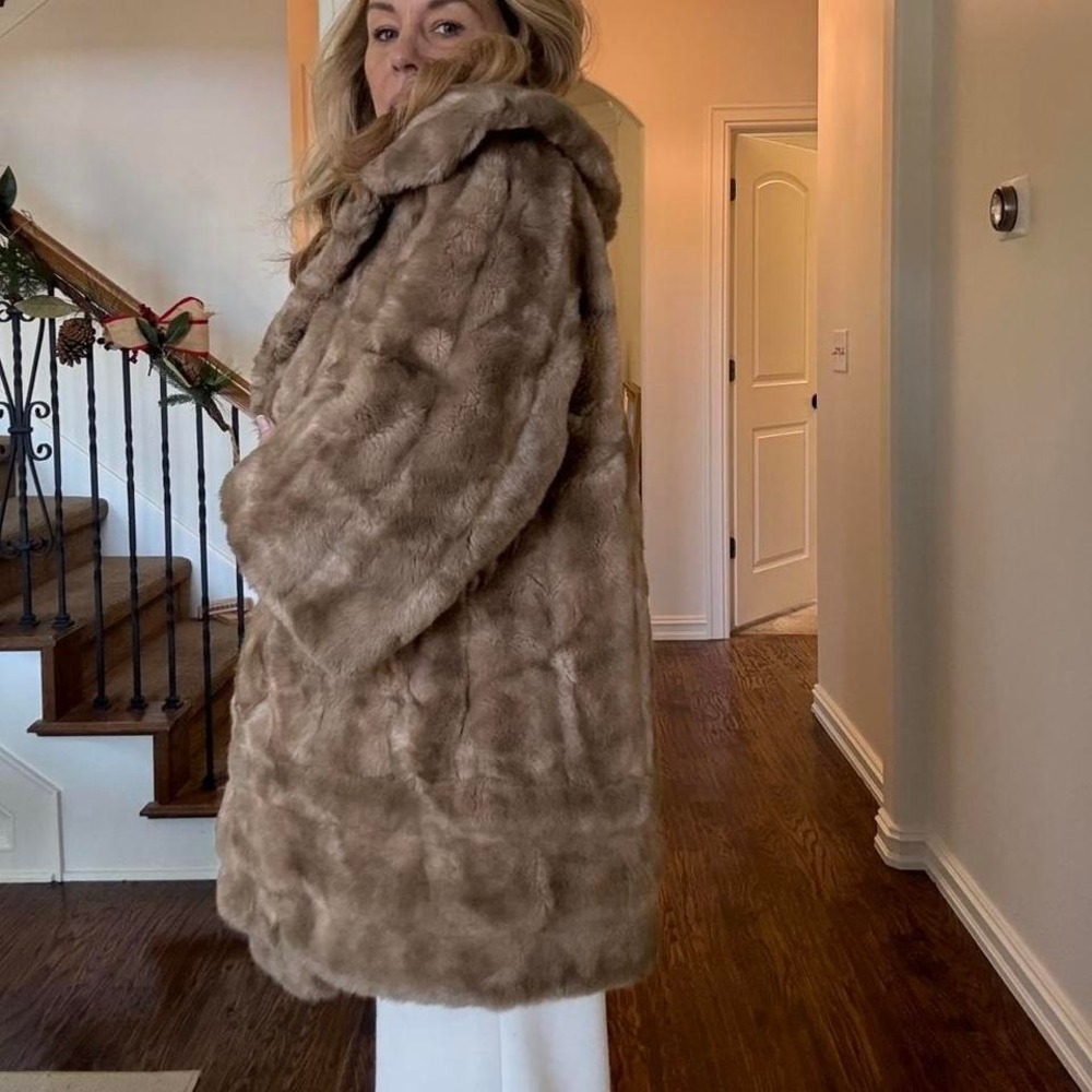 Vintage Paris Faux Fur Coat ✨ Tissavel France | Old Money Winter
